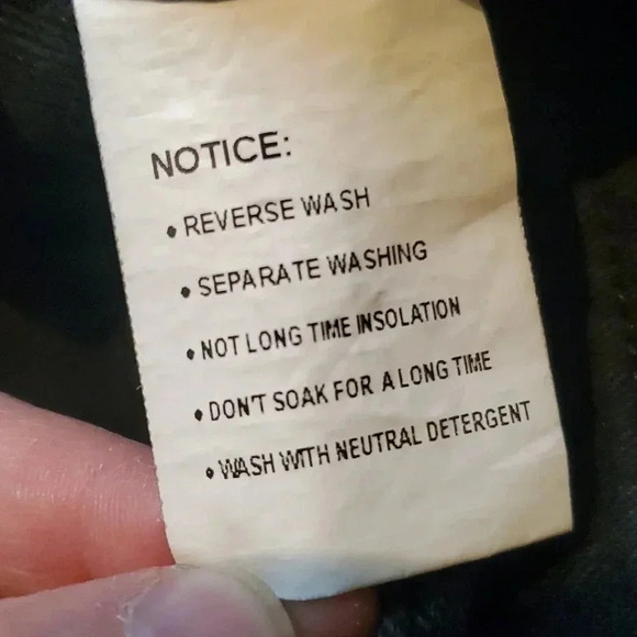 Genleck Cross Over Button Black Straight Leg Jeans  size S - Picture 8 of 8